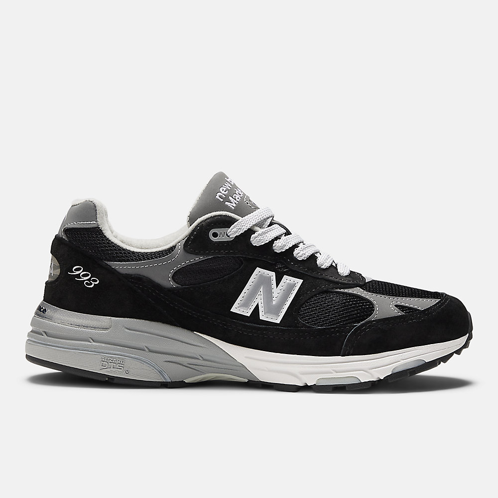 New Balance Made in USA 993 Core Shoes Black with Gray